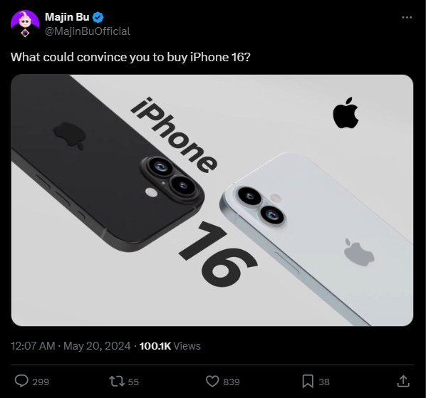 iphone 16渲染图出炉:竖排双摄 重回iphone x时代