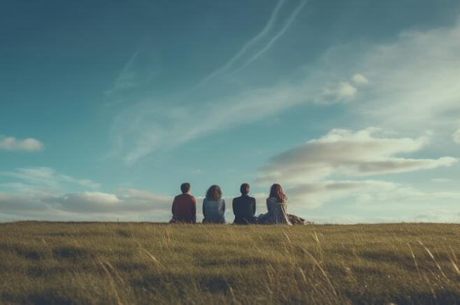 发呆 草地 郊游 (1) (图片来源:ai合成) 发呆 草地 郊游 (1)