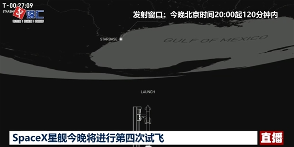 人类最强火箭!马斯克spacex星舰即将第4次试飞:倒计时半小时