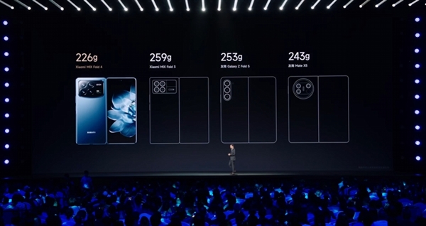 最轻最薄的顶配全能折叠屏！小米mix fold 4亮相：9.47mm、226g