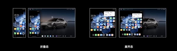 小米mix fold 4/flip完美适配小米su7车机：比例和手机屏幕完全一致