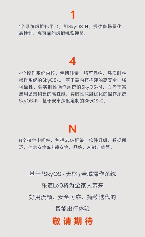 中国首个整车全域操作系统！蔚来乐道宣布l60全系搭载skyos·天枢