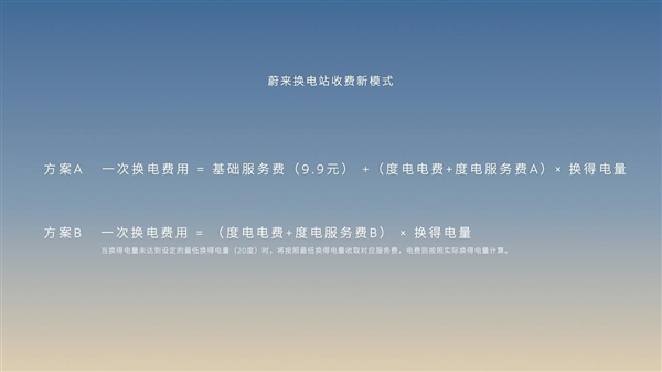 蔚来公布换电服务新收费模式:服务费一口价模式调整为按度收费