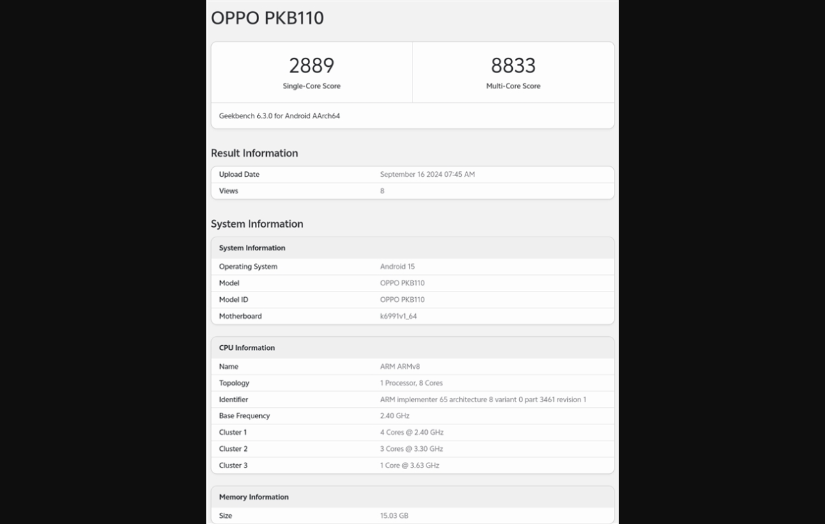 oppo find x8首个跑分出炉:首批搭载天玑9400芯片