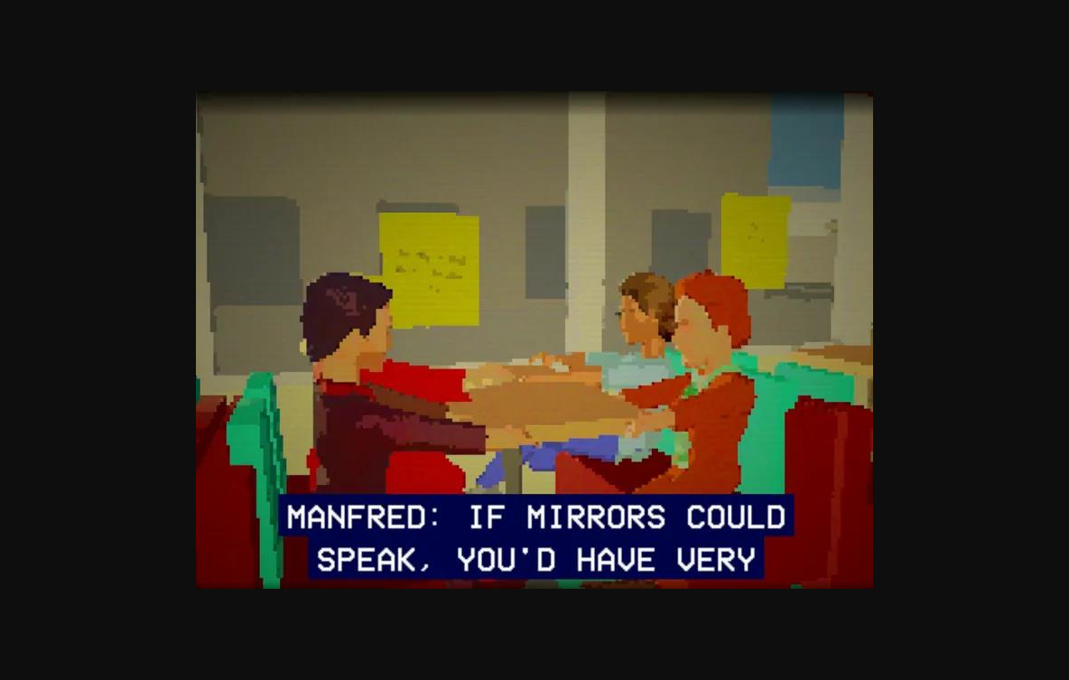 ai生成的《nothing, forever》在一个无人观看的twitch直播间 24 小时不间断地播放着。 图片