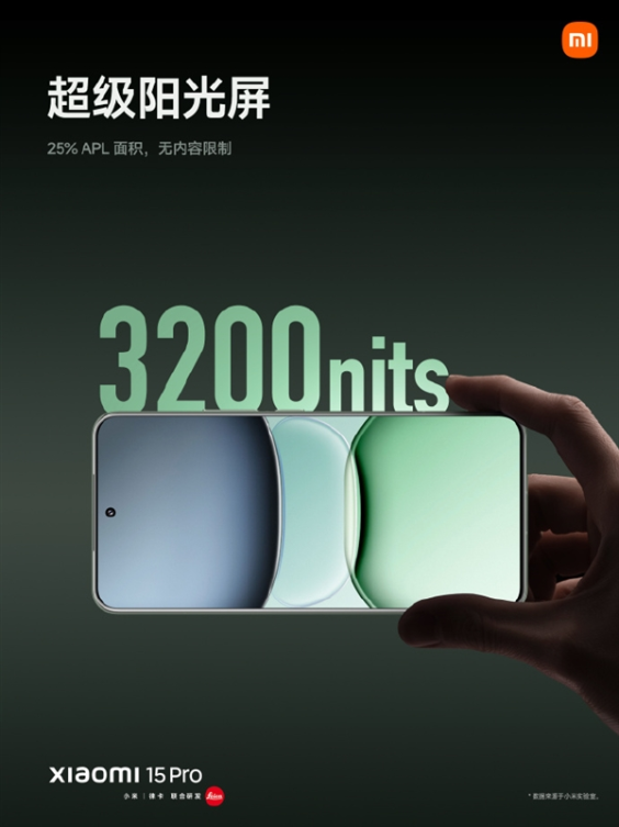 两大绝技加持 小米15 pro配备2k屏 却只有1.5k屏的功耗