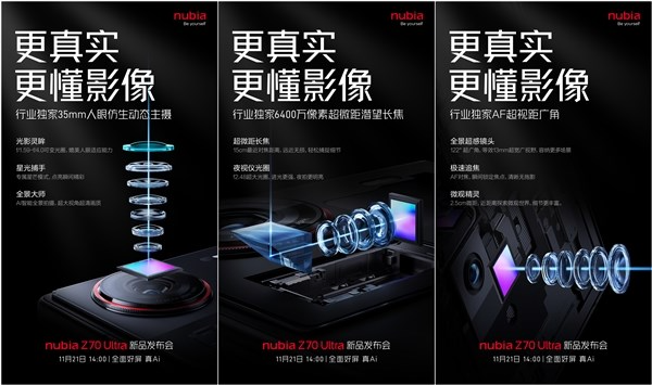 努比亚z70 ultra独家搭载35mm人眼仿生动态镜头：拍摄体验最接近人眼