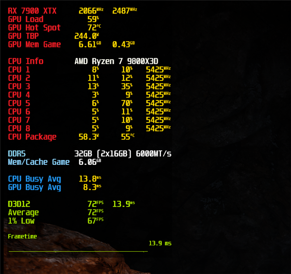 免费测试1%低帧:capframex升级支持锐龙9000、酷睿ultra 200s