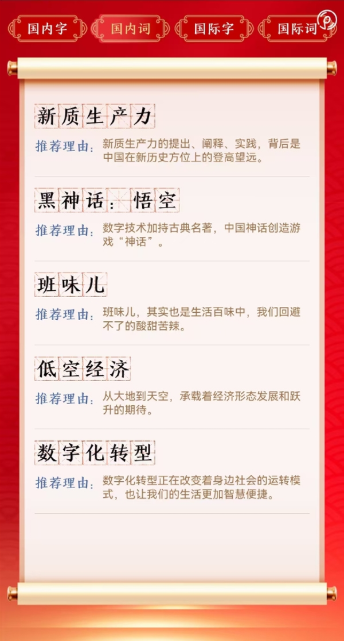 2024年度十大网络用语发布:《黑神话:悟空》入选