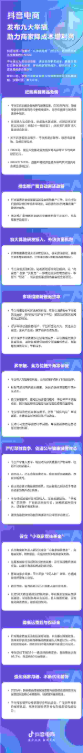 抖音电商启动史上最强商家扶持计划：零佣金 返推广费 设数亿帮扶基金