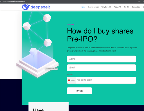 deepseek山寨网站超2650个！60％来自美国 太讽刺