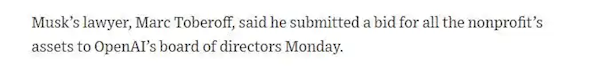 马斯克974亿收购计划落空！openai董事会坚决说‘不’