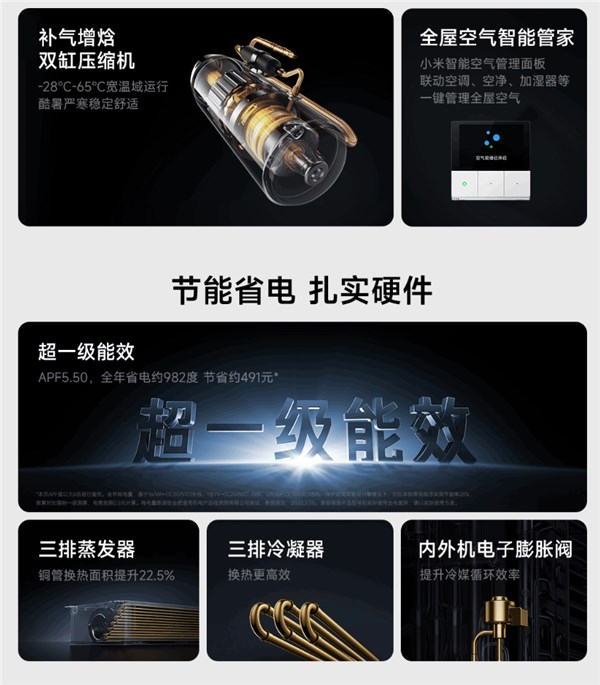 小米首款米家中央空调pro官宣预约：大6匹 支持1拖n