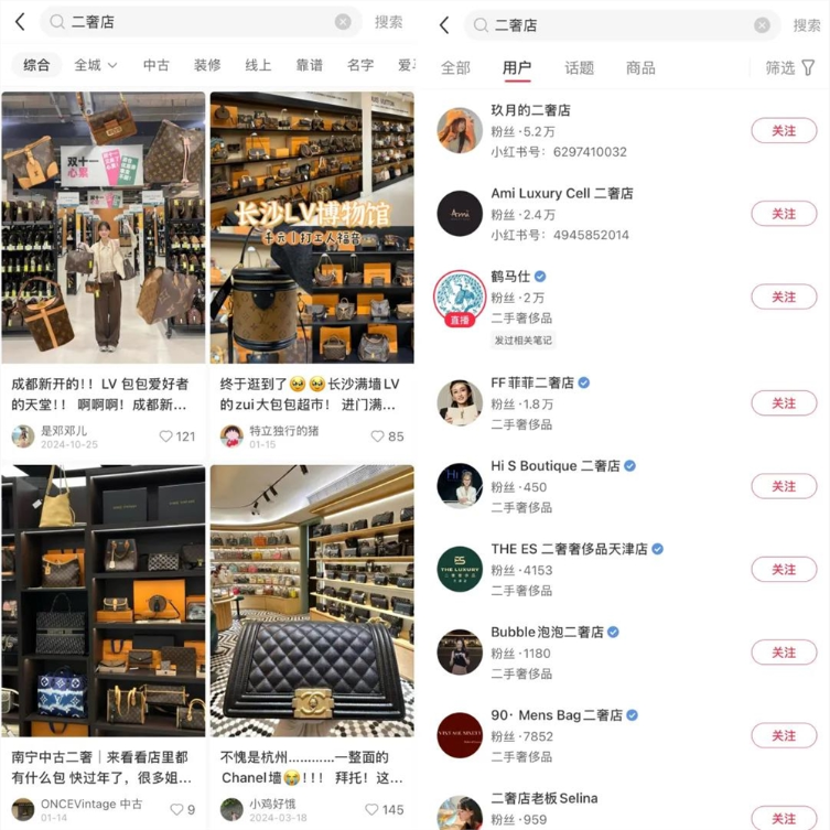 遍地开花的小红书二奢店，如何抓住“县城贵妇”的心？