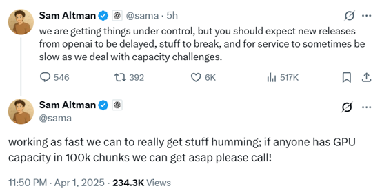 1小时暴涨100万用户！GPT-4o新功能彻底杀疯了，免费使用