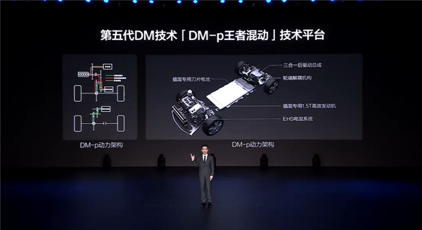 比亚迪发布第五代dm-p王者混动:四驱动力 油耗比燃油两驱还低