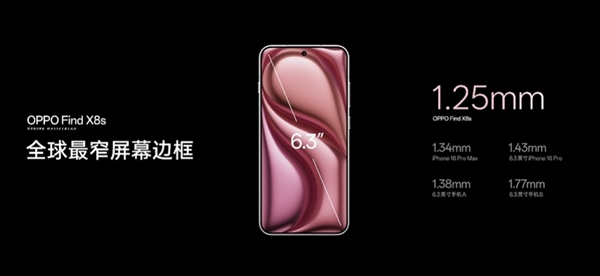 年度最强6.3英寸小屏旗舰！oppo find x8s发布：国补价3699元起