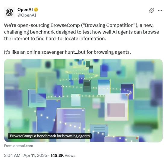 刚刚，OpenAI开源BrowseComp，重塑Agent浏览器评测