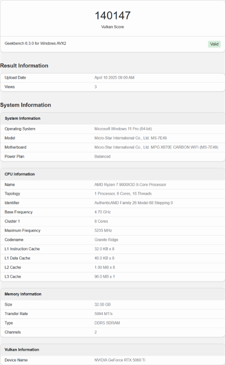 rtx 5060 ti 16gb首次跑分！比4060 ti高出14%
