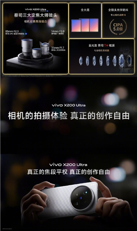友商沉默！vivo x200 ultra为何拍照这么强：图像传感器平均面积大幅领先