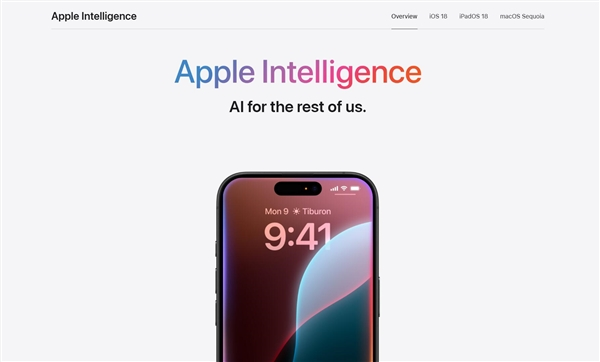 苹果AI广告具有误导性：苹果官网页面紧急调整