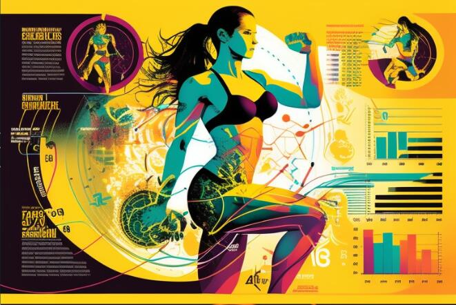 健身 运动 女性 矢量图