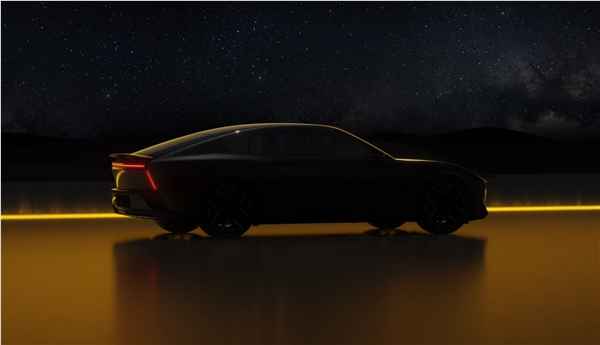 赛博未来感十足!小鹏全新纯电轿跑官宣:还叫p7