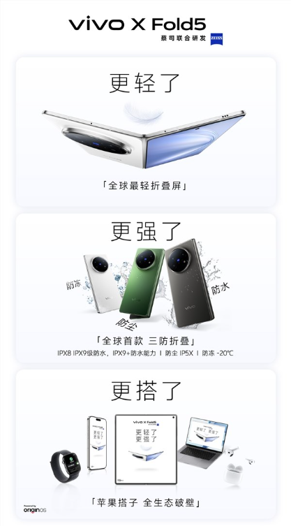 果粉眼中的折叠屏！vivo X Fold5完美连接苹果设备