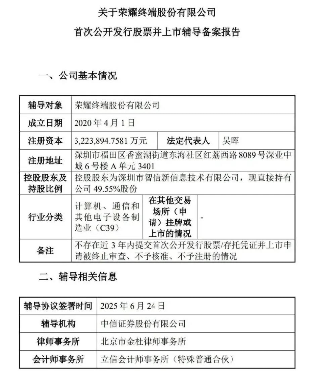 荣耀IPO，重拾荣耀步