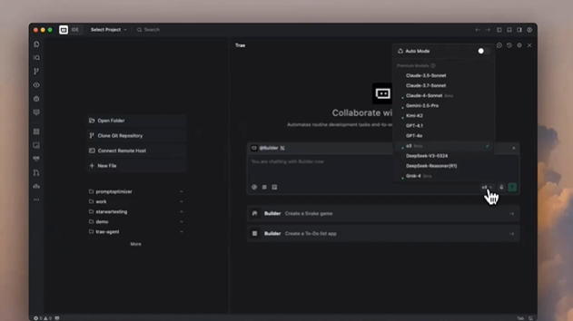 Trae强势升级！支持OpenAI o3，解锁AI代码编辑新境界