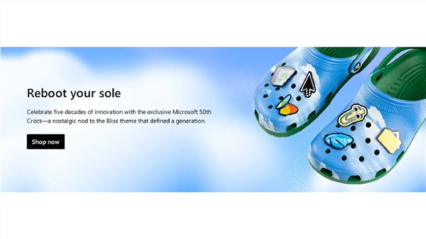 看着好想买！微软推出Windows XP限量定制洞洞鞋：570元左右