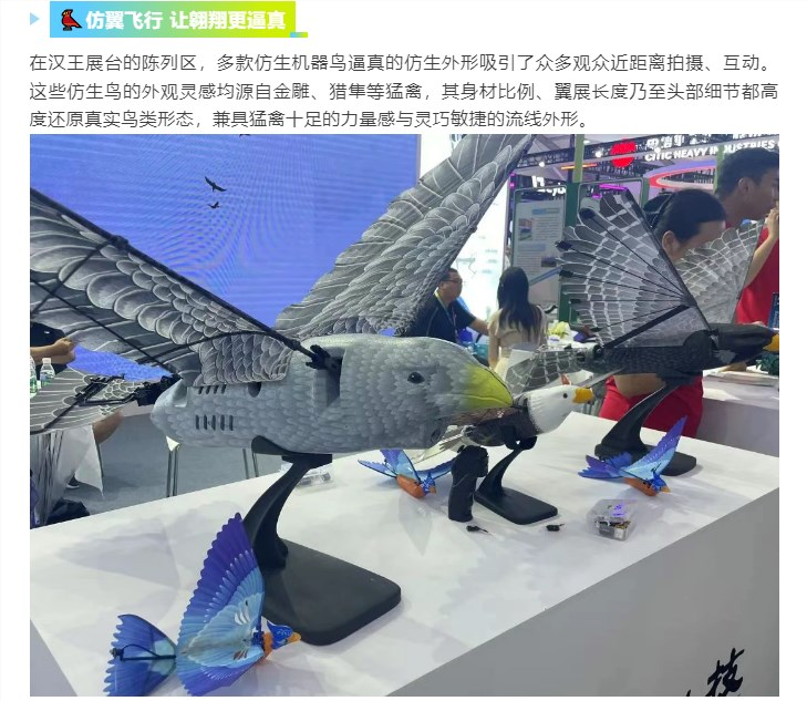 汉王科技携仿生机器鸟亮相世界机器人大会，以具身智能领跑新赛道