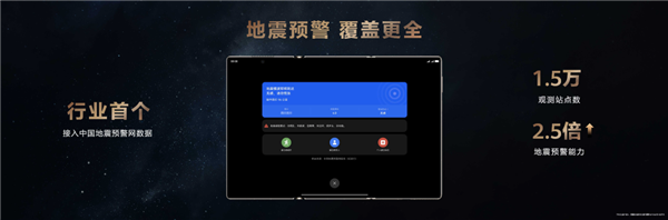 行业首个！华为Mate XTs非凡大师接入中国地震局数据：预警能力提升2.5倍