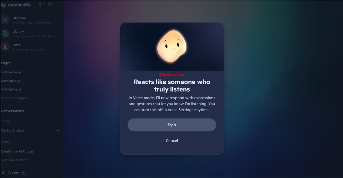 ​微软Copilot Appearance即将面向更广泛用户推广