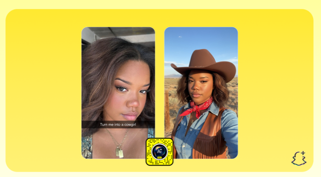 Snapchat推出AI图像生成滤镜 付费用户可用文本创作个性化内容