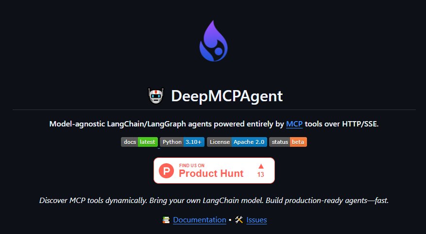 DeepMCPAgent开源炸场：MCP+LangChain一键建神级AI代理，生产力暴增10倍？