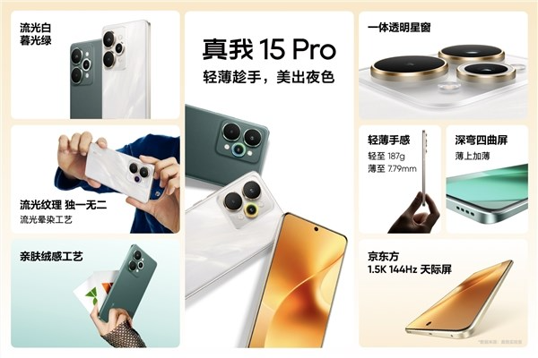 真我15 pro发布：千元档夜拍神器 1999元起