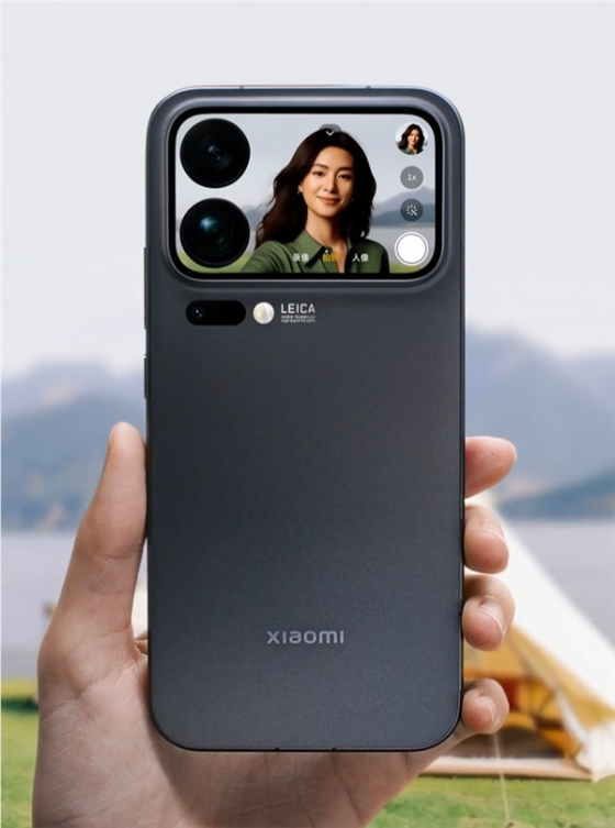 小米17 pro系列背屏交互演示：支持自拍预览、接打电话、信息展示