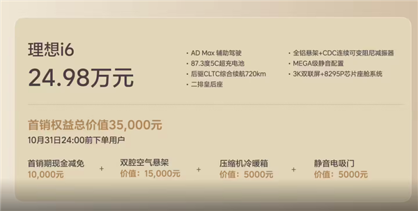 理想i6爆单了 李想：i6今年产能大概率无法满足需求