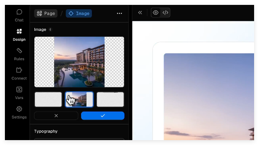 Vercel v0工具推出图像编辑新功能:设计模式下轻松重生与提示优化