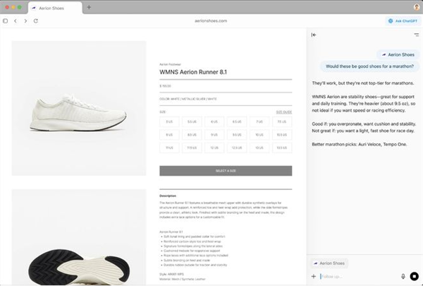 OpenAI推出AI浏览器ChatGPT Atlas 开启个性化上网新体验
