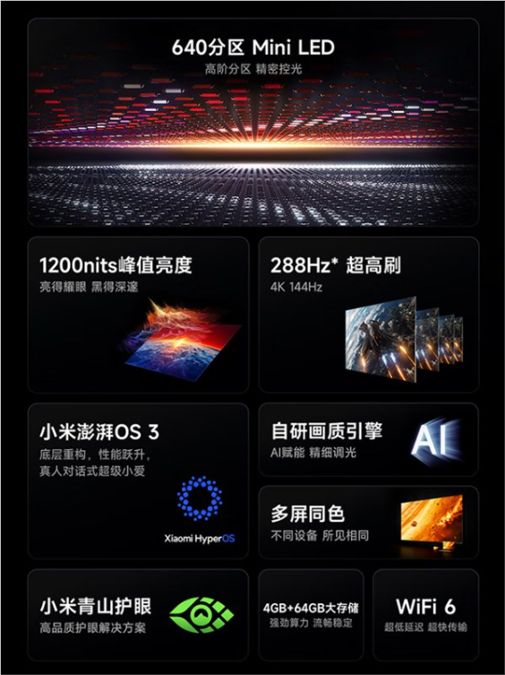 redmi电视x 2026今晚发布！redmi首款高阶分区mini led电视
