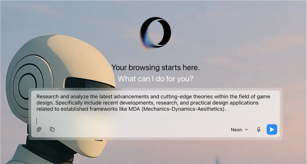 Opera Neon 浏览器推出深度研究 Agent“ODRA”