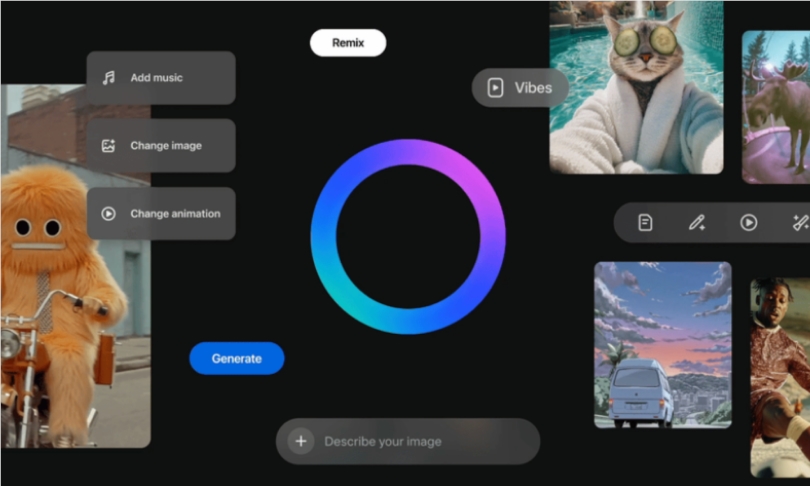 火线竞争OpenAI Sora!Meta AI短视频Vibes全面欧洲上线，生成量已暴涨十倍