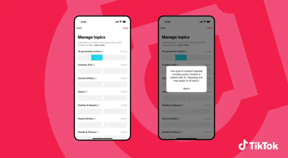 TikTok 上线“AI 内容浓度”滑杆，并推 200 万美元基金教用户识别深度伪造