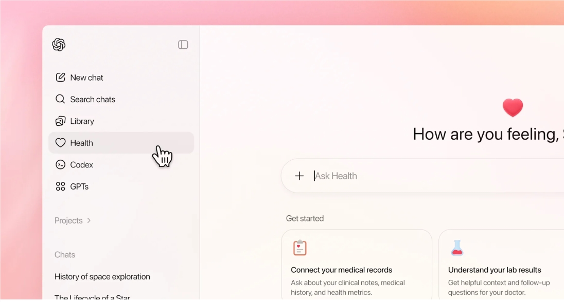 OpenAI 发布 ChatGPT Health：引入电子病历连接与医疗专用加密空间