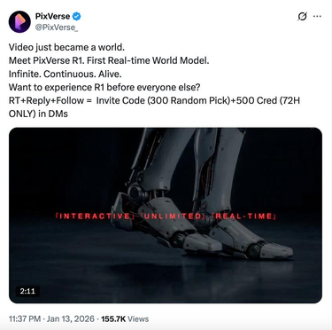 边看边创造，在 PixVerse R1 的实时世界模型里，你真是上帝