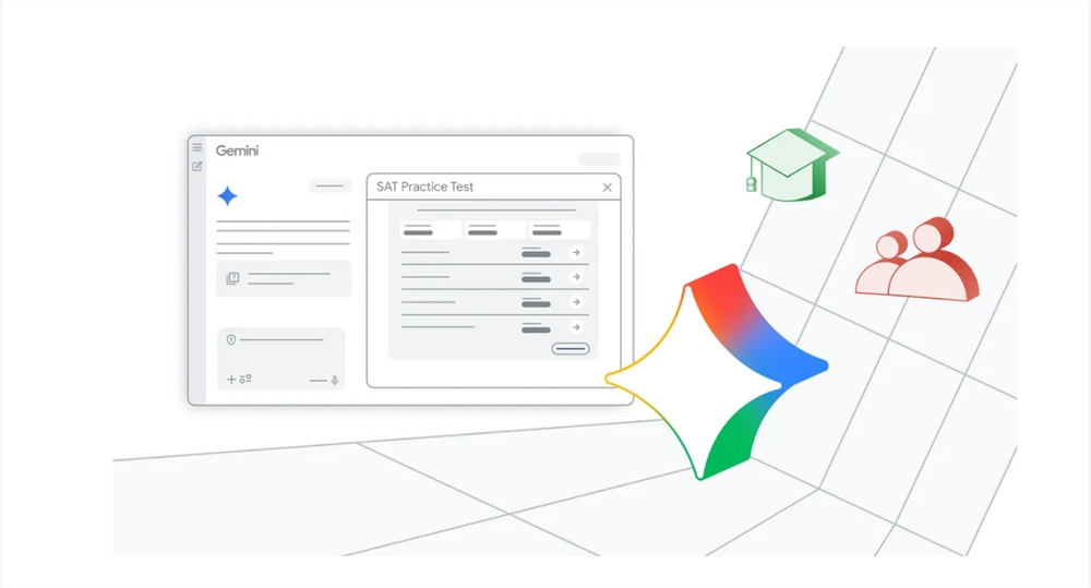 谷歌Gemini推出免费SAT完整模拟考试功能