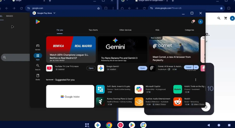​谷歌 Aluminum OS 界面首曝：Android 与 ChromeOS 深度融合，Gemini AI 坐镇 C 位