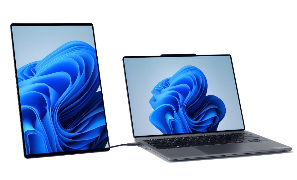 ​联想模块化 AI PC 亮相 MWC，双屏键盘随心换